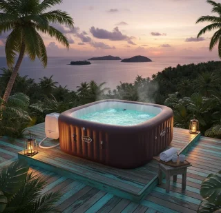 MedahomeStore Maldives HydroJet Pro Luxe Whirlpool – Bubbelbad 7 personen