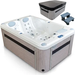 MOSSA VL-2P-PRO-PW-LB-Z buitenspa 2 persoons