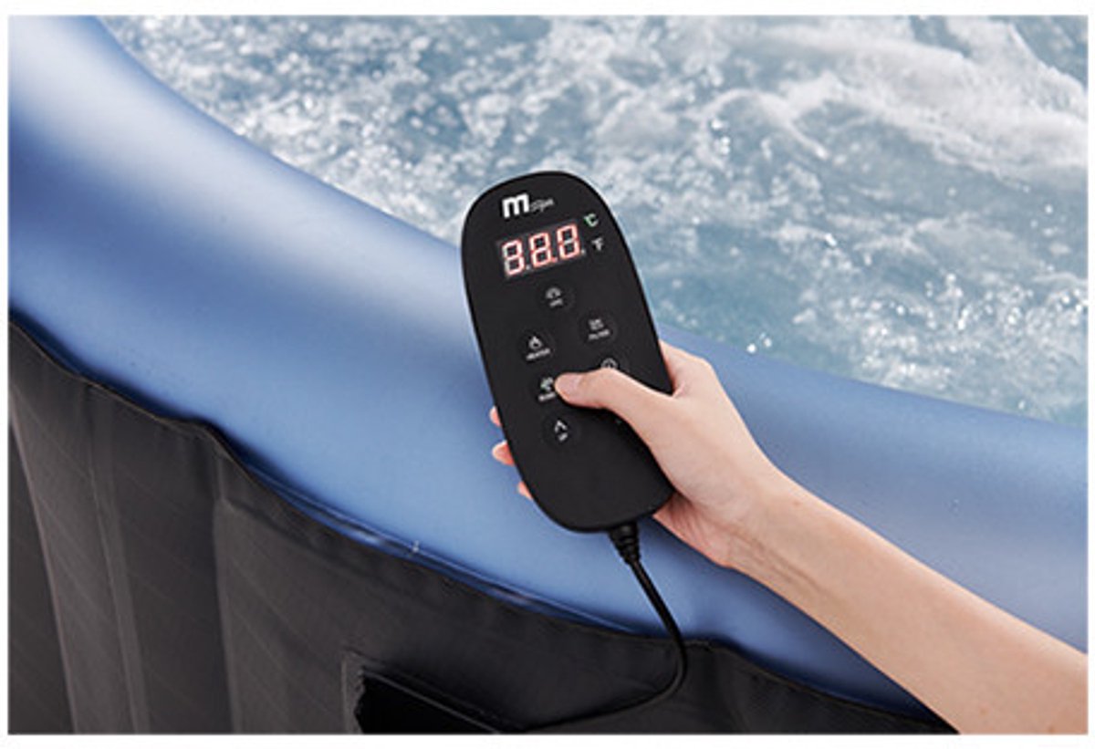 Mspa Bergen bubbelmassage jacuzzi 6 personen 204x70 cm