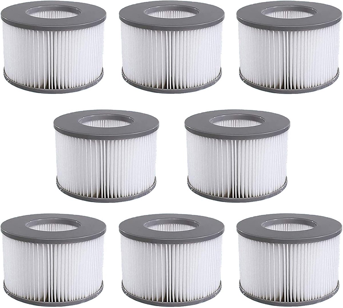 De MSPA Filterpatronen 8 stuks geschikt voor MSPA opblaasbare spa Model 2020+ in één oogopslag