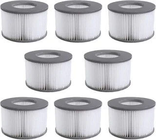 MSPA Filterpatronen 8 stuks geschikt voor MSPA opblaasbare spa Model 2020+