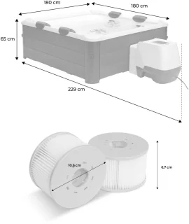MSPA - SPA Oslo Plus - Vaste spa