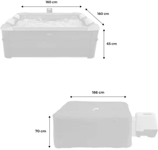 MSPA Spa Oslo Sapphire opblaasbare spa 160 cm 6 personen