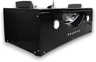 Wat vinden we goed aan de Novihome Hypnotica Vrijstaande Whirlpool Badkuip 180x90 cm Zwart Acryl