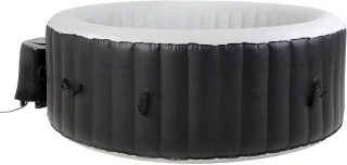 Novihome Luxe Whirlpool Opblaasbare Spa 4 Persoons Zwart-Wit