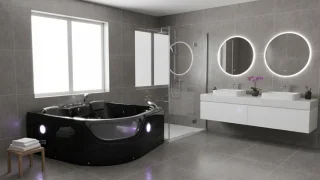 Novihome Pegaso Deluxe Whirlpool Eckbadewanne