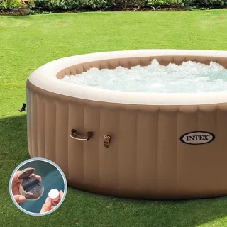 Novihome PureSpa Deluxe Opblaasbare Spa 4-persoons - Beige