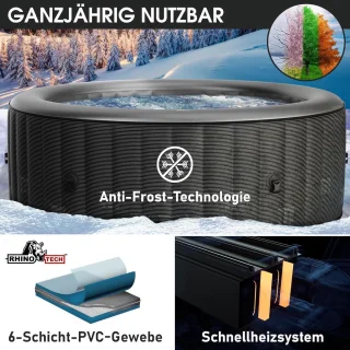 Novihome Starry Deluxe Spa Opblaasbare Whirlpool 6 Pers Ø204x70 cm