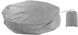 Omgoods opblaasbare hot tub cover voor ronde (210x30cm, grijs)