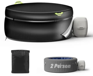Omgoods ronde hot tub cover voor 2 personen