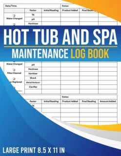 Onderhoudslogboek voor bubbelbaden en spa's