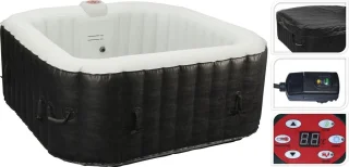 Opblaasbaar Bubbelbad 2-4 Persoons 145x65cm 1200W