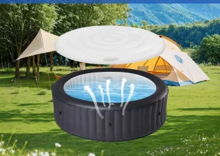 Opblaasbaar Spa Deksel Rond 160x160 cm