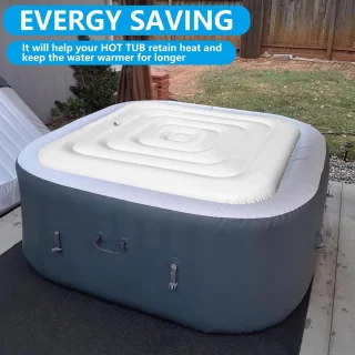 Opblaasbare Hot Tub Afdekking 42ft PVC Geïsoleerd