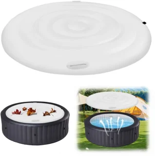 Opblaasbare hot tub deksel met handvat