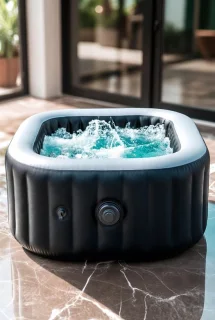 Opblaasbare hot tub spa voor 6 personen vierkant 185x185 cm medahomestore