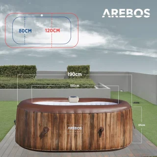 Opblaasbare hottub 2-persoons 550L