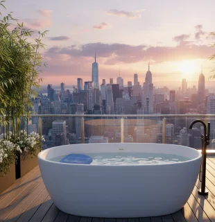 Opblaasbare Hottub Stoelverhoger - Blauw
