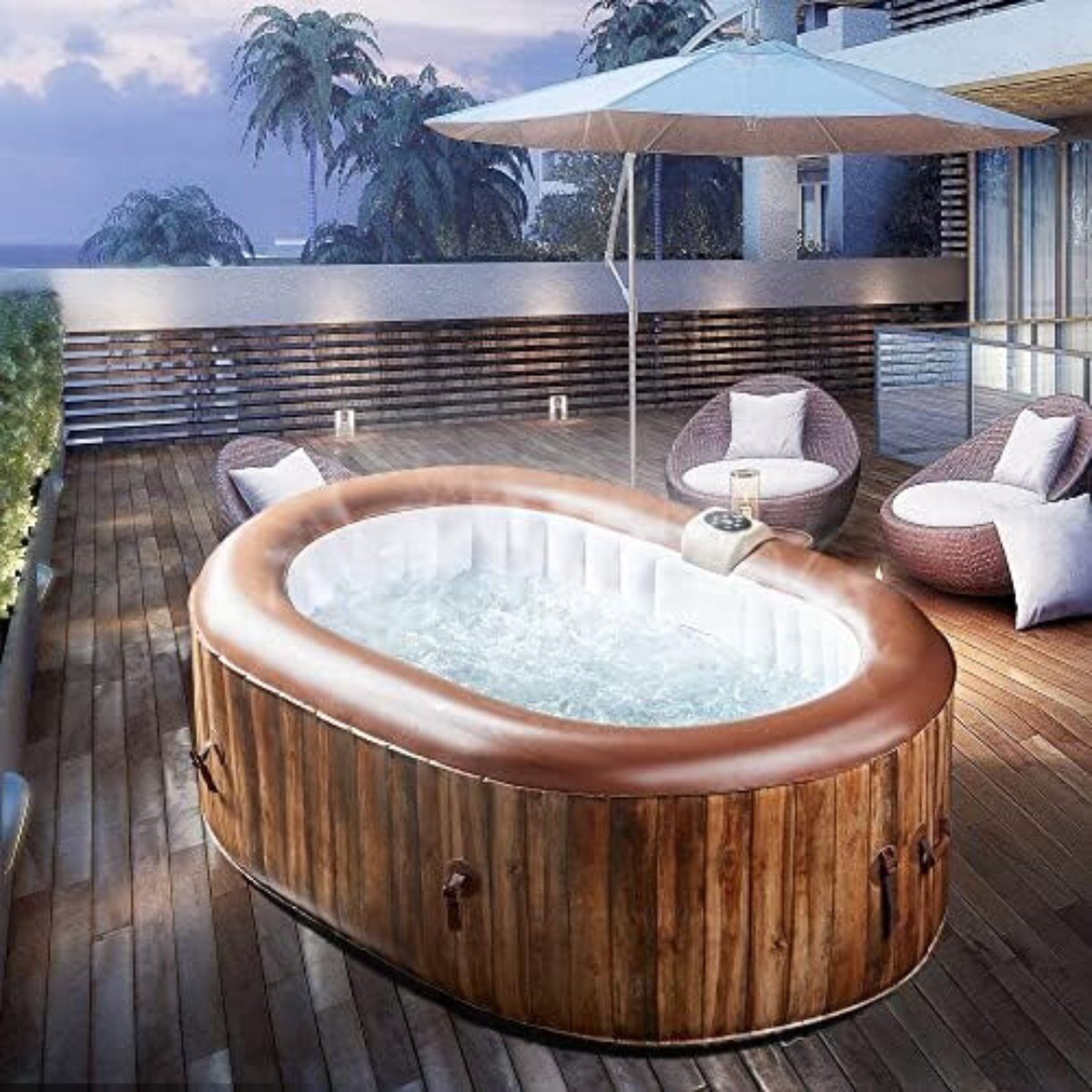 Opblaasbare Jacuzzi 190cm 2 Personen 550L
