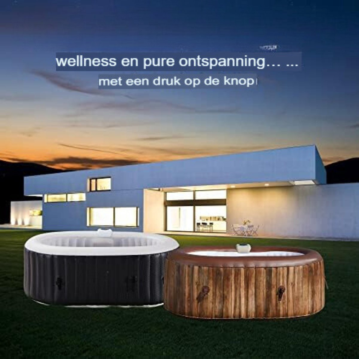 Opblaasbare Jacuzzi 190cm 2 Personen 550L