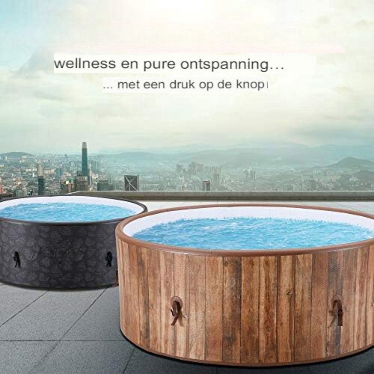 Opblaasbare Jacuzzi 6 Personen 180cm 1120L