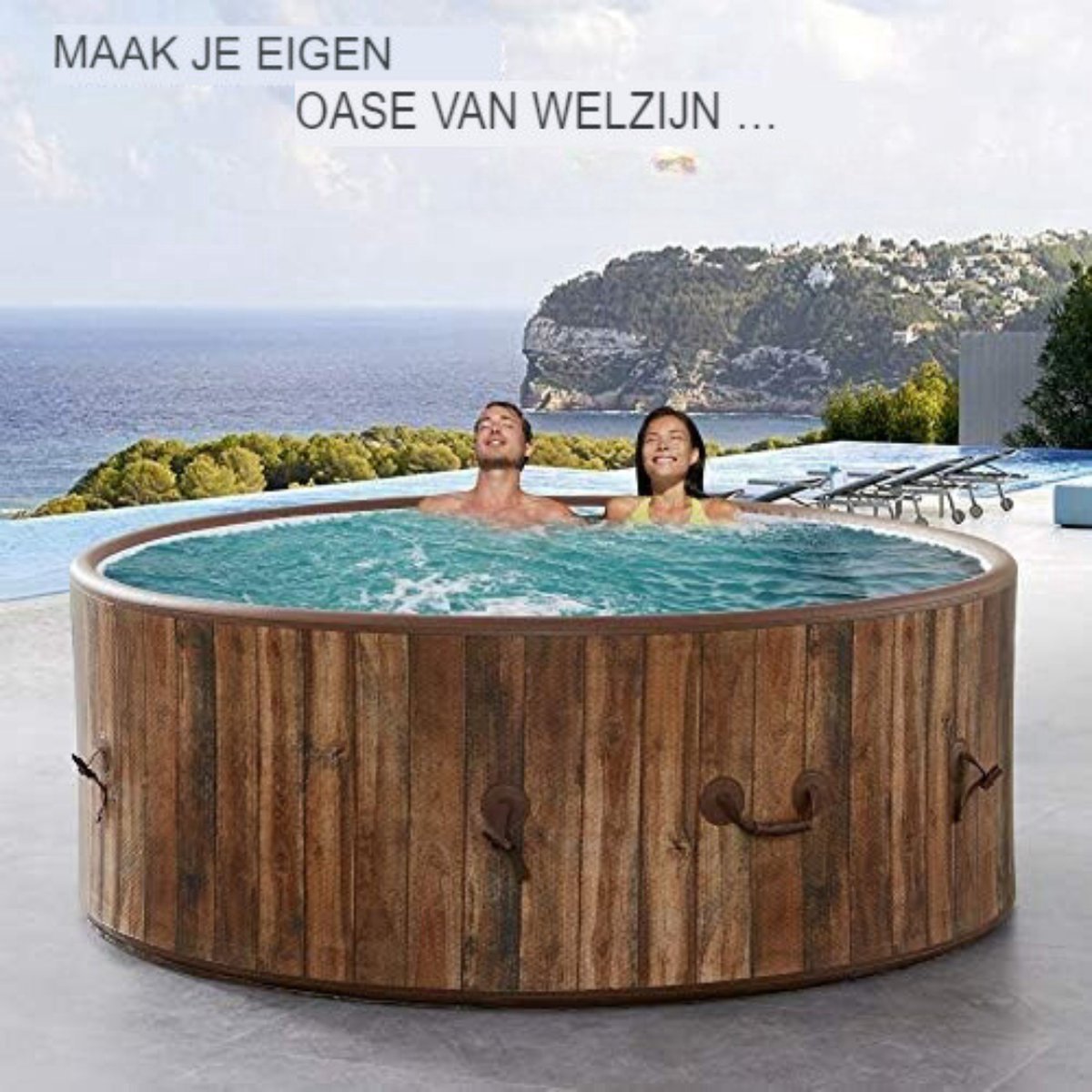 Opblaasbare Jacuzzi 6 Personen 180cm 1120L