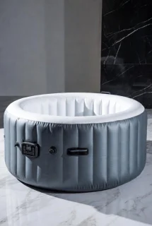 Opblaasbare Jacuzzi Whirlpool voor 4-6 personen, grijs, Medahomestore