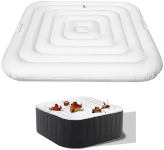 Opblaasbare spa cover vierkant 128 cm