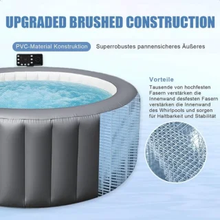 Opblaasbare whirlpool House&Garden Aurora Luxe Wellness Spa grijs