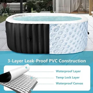 Pauwhome Opblaasbare 2-persoons Hot Tub 190 x 120 x 63,5 cm review