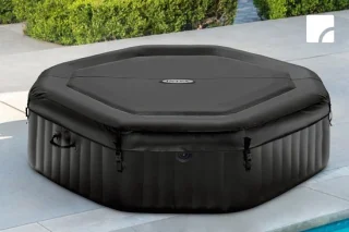 PureSpa Bubble Massage Opblaasbaar bubbelbad Ø201 x 71 cm - 28343AH