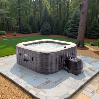 PureSpa Greystone Deluxe Opblaasbare Whirlpool