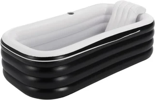 De REN® Opblaasbare Jacuzzi 155 x 81 x 48 cm Zwart in één oogopslag