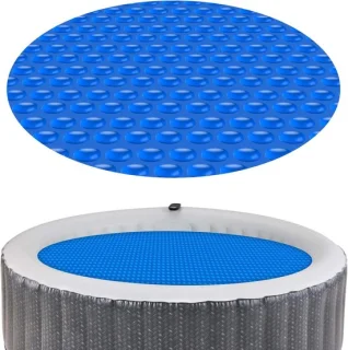 Rond opblaasbaar bubbelbad zonne-dekzeil 4.7 ft