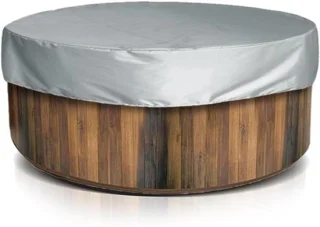 Ronde hot tub cover 190cm polyester taft ShopVlot