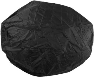 Ronde spa afdekking 190 zilver polyester taft