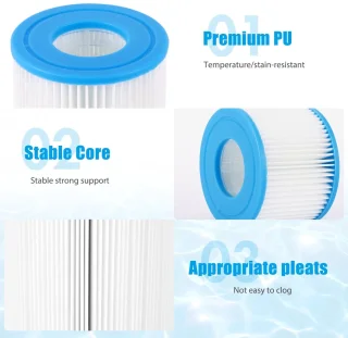 RosaBloom vervangende spa filters set van 8