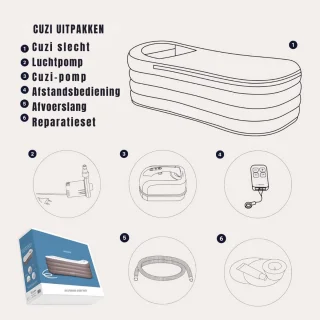 SCH® Opblaasbare Jacuzzi