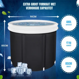 SCH® Opblaasbare Jacuzzi - Zwart