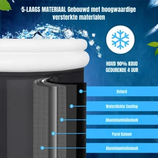 SCH® Opblaasbare Jacuzzi - Zwart