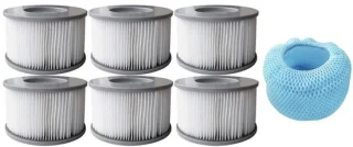 Set van 6 filterpatronen voor hot tubs