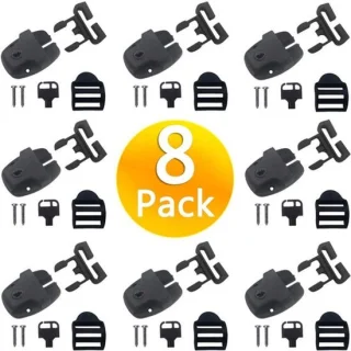 Set van 8 hottub afdekkingsclips zwart