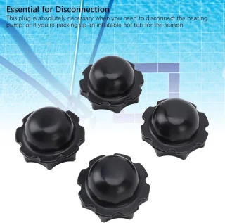 SnelShoppen - 4Stuks Opblaasbare Jacuzzi Put Stopper Rubber Voor LAY Z SPA Onderdelen Vervanging - Duurzaam, Eenvoudig te Installeren, Ideaal Voor Spa
