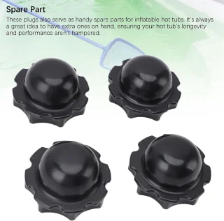 SnelShoppen - 4Stuks Opblaasbare Jacuzzi Put Stopper Rubber Voor LAY Z SPA Onderdelen Vervanging - Duurzaam, Eenvoudig te Installeren, Ideaal Voor Spa