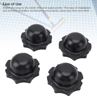 SnelShoppen - 4Stuks Opblaasbare Jacuzzi Put Stopper Rubber Voor LAY Z SPA Onderdelen Vervanging - Duurzaam, Eenvoudig te Installeren, Ideaal Voor Spa