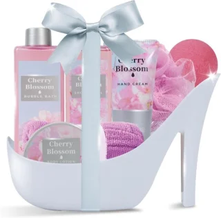 SnelShoppen 8pc kersenbloesem hoge hak spa bad sets voor vrouwen