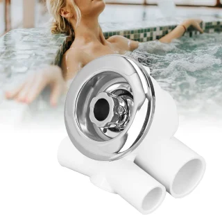 SnelShoppen - Hoogwaardige RVS Bad Massagetoestel, Corrosiebestendige Zwem Nozzle voor Spa, Tuin en Buitenbad Accessoires - Duurzaam en Glad Ontwerp