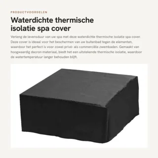 Spa cover waterdicht 240 x 240 x 85 cm