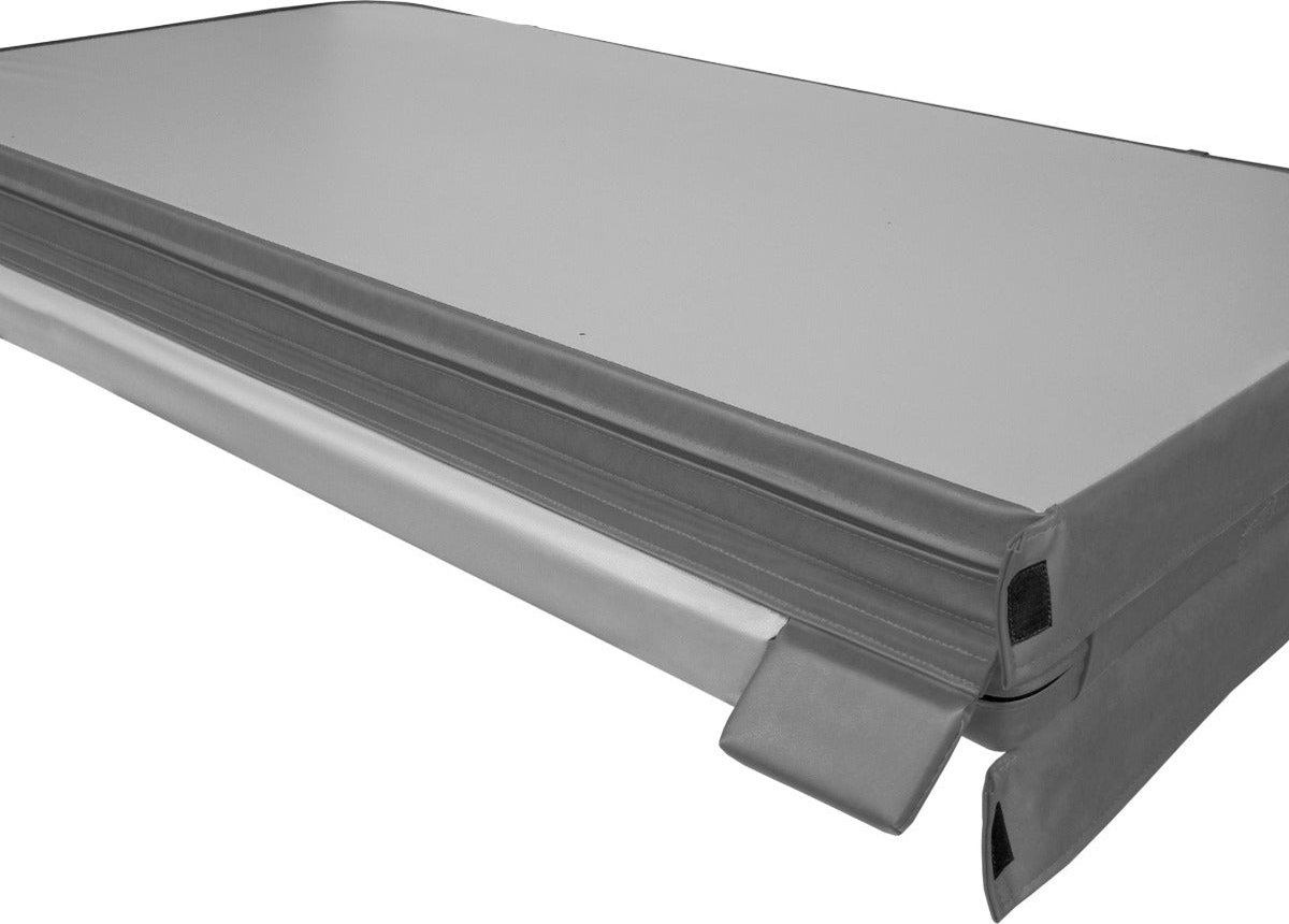 Spa Deksel Vierkant 2x2m Hard Top PVC Leer Grijs