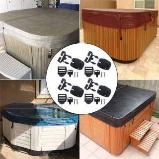Spa Hot Tub Cover Clips Latch vervangingskit met weerbestendige bevestigingsmiddelen voor outdoor spa - ShopVlot